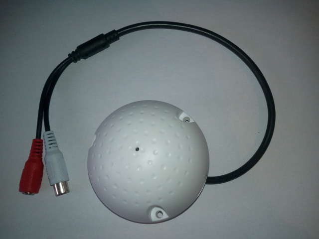 Mikrofon s předzesilovačem pro bezpečnostní EXTRA citlivý CCTV/AHD/CVI kamery TT-MIC009A