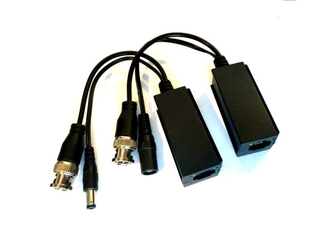 HD-AHD video baloun, balun, transreceiver, souprava převodníků pro přenos analogového HD až 8MPx po UTP - TT-TVI02/UTP101P-HD