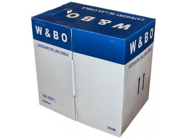 OEM UTP kabel vnitřní, cat 5e,  305m box, bez konektorů