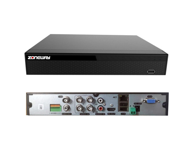 12CH IP/4CH AHD 5MPx hybridní rekordér 4K XVR | ZONEWAY XVR3004