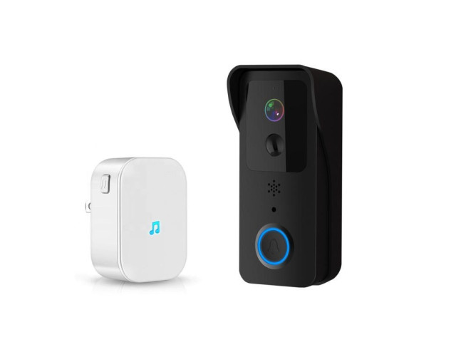 Bezdrátový WiFi videozvonek s vnitřní jednotkou zvonku | ZONEWAY T32 Black