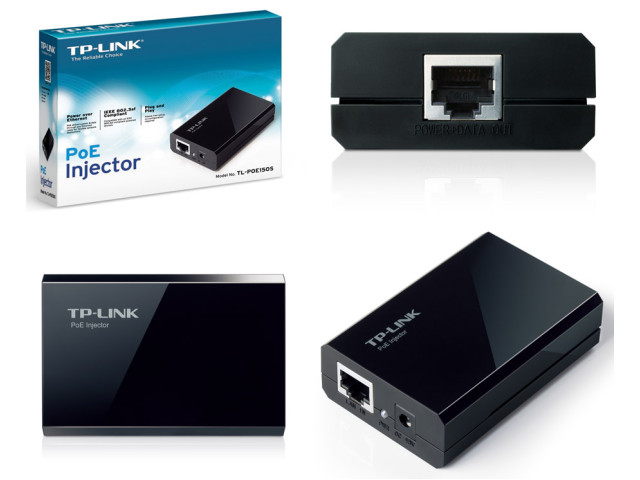 POE injektor 802.3af pro napájení kamer MHK, Milesight, HIKVISION TP-LINK TL-POE150S