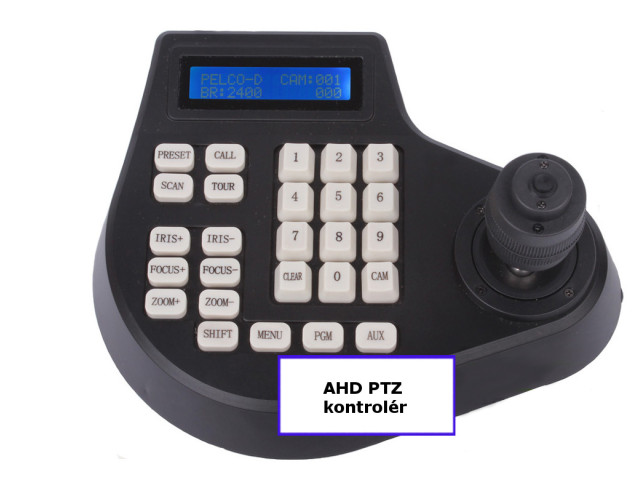 Ovládací pult pro AHD PTZ kamery, klávesnice, kontrolér