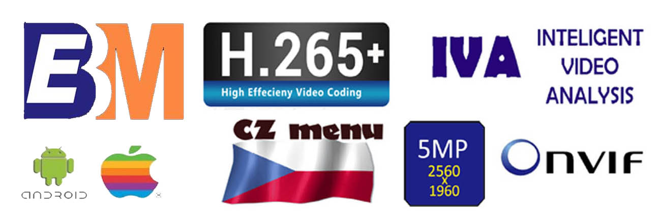 AHD kamerové sety s hybridním rekordérem ZONEWAY XVR
